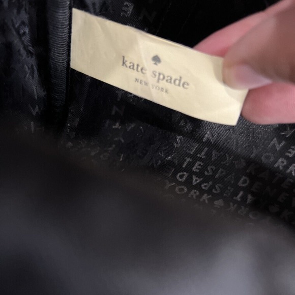 Kate‎ Spade Wilson Road Small Bradley Backpack Black Nylon Gold Leather Straps